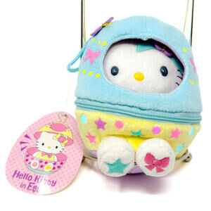 Hello Kitty in Egg Plush 2011 Pastel Easter Sanrio Cat Stuffed Animal 6" NWT